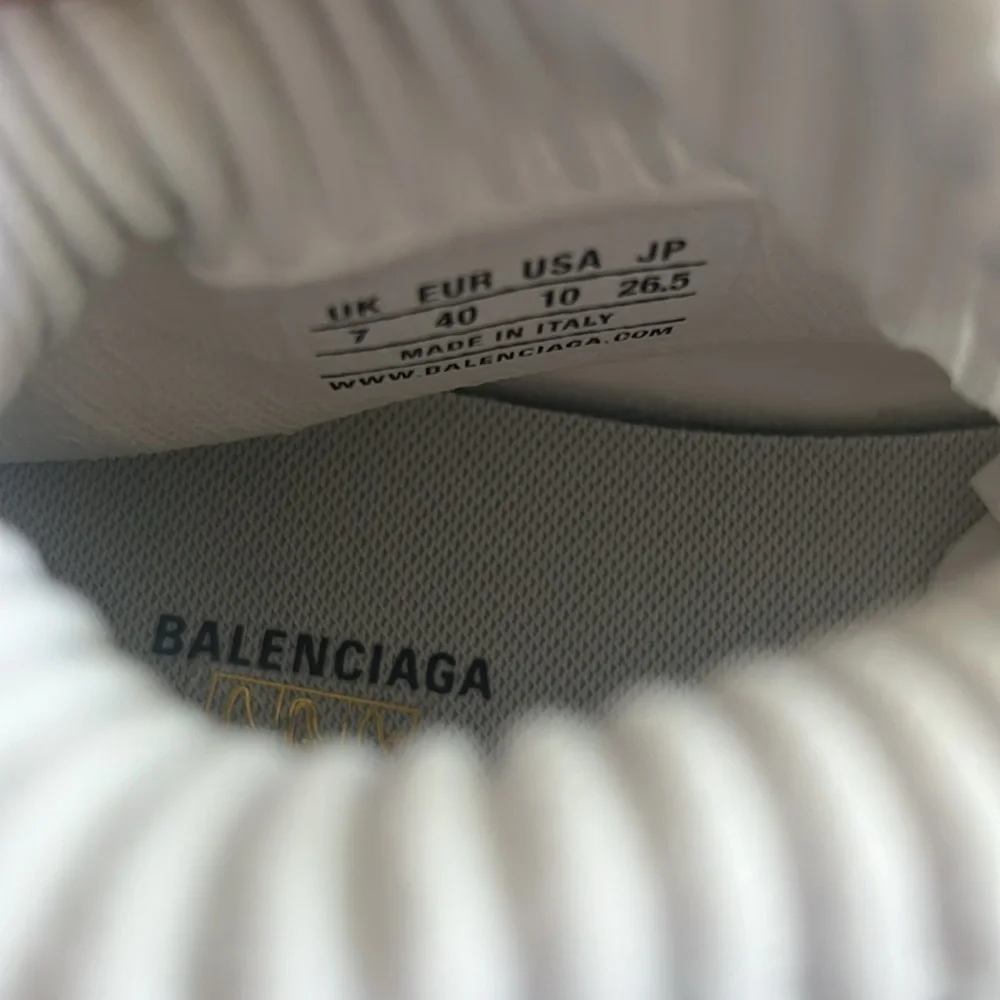 Balenciaga Speed 3.0 Knit High Top Sock Sneakers in White, Size 40 NEW in Box - Picture 12 of 16